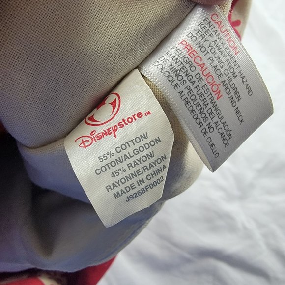 Disney Store Red Floral Mickey And Minnie Tote Bag Island Getaway Lightweight - Picture 6 of 7